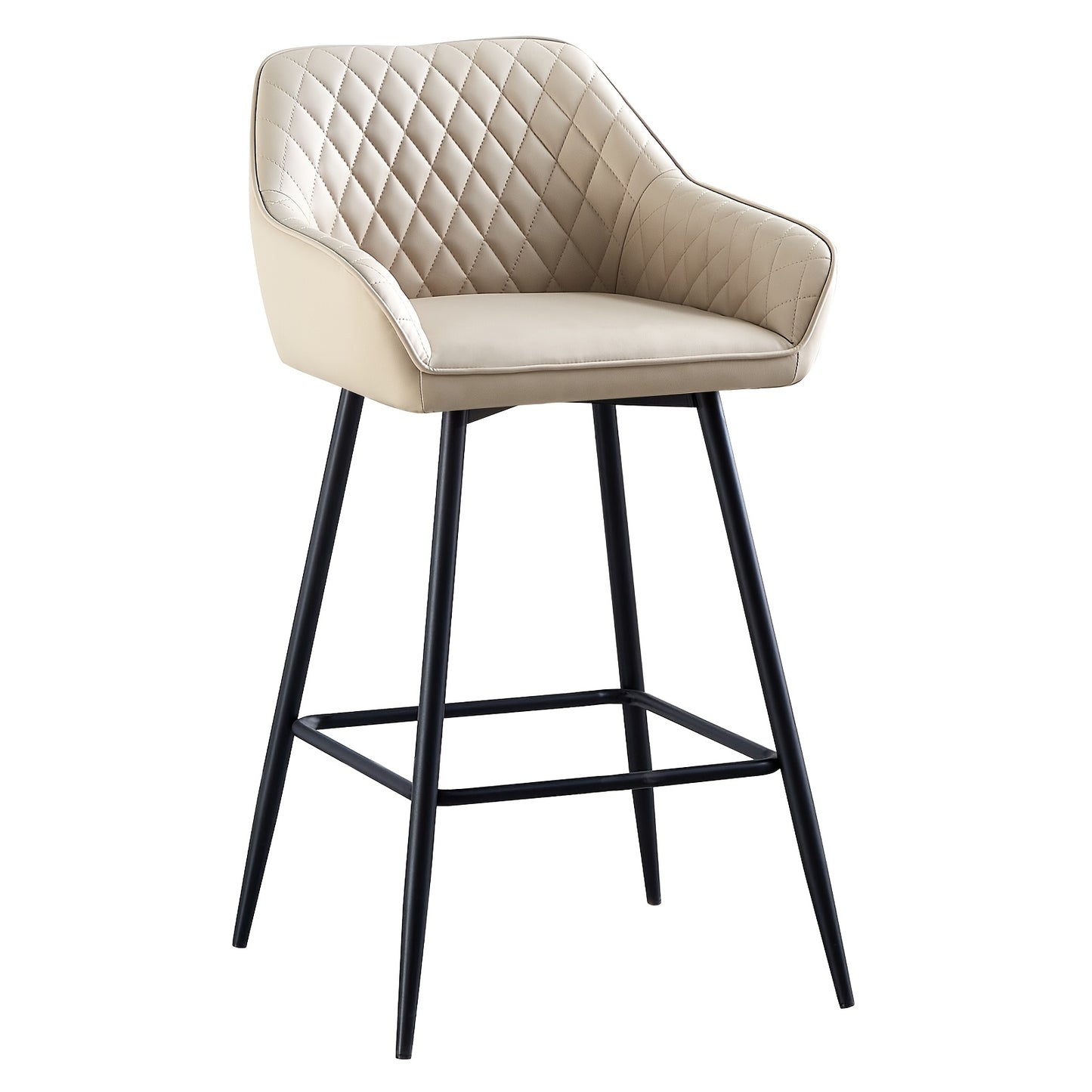Bar Stools Set of 1 2 Velvet Breakfast Stools Upholstered Kitchen Bar Chairs With Armrest & Backrest Barstools For Kitchen Counter