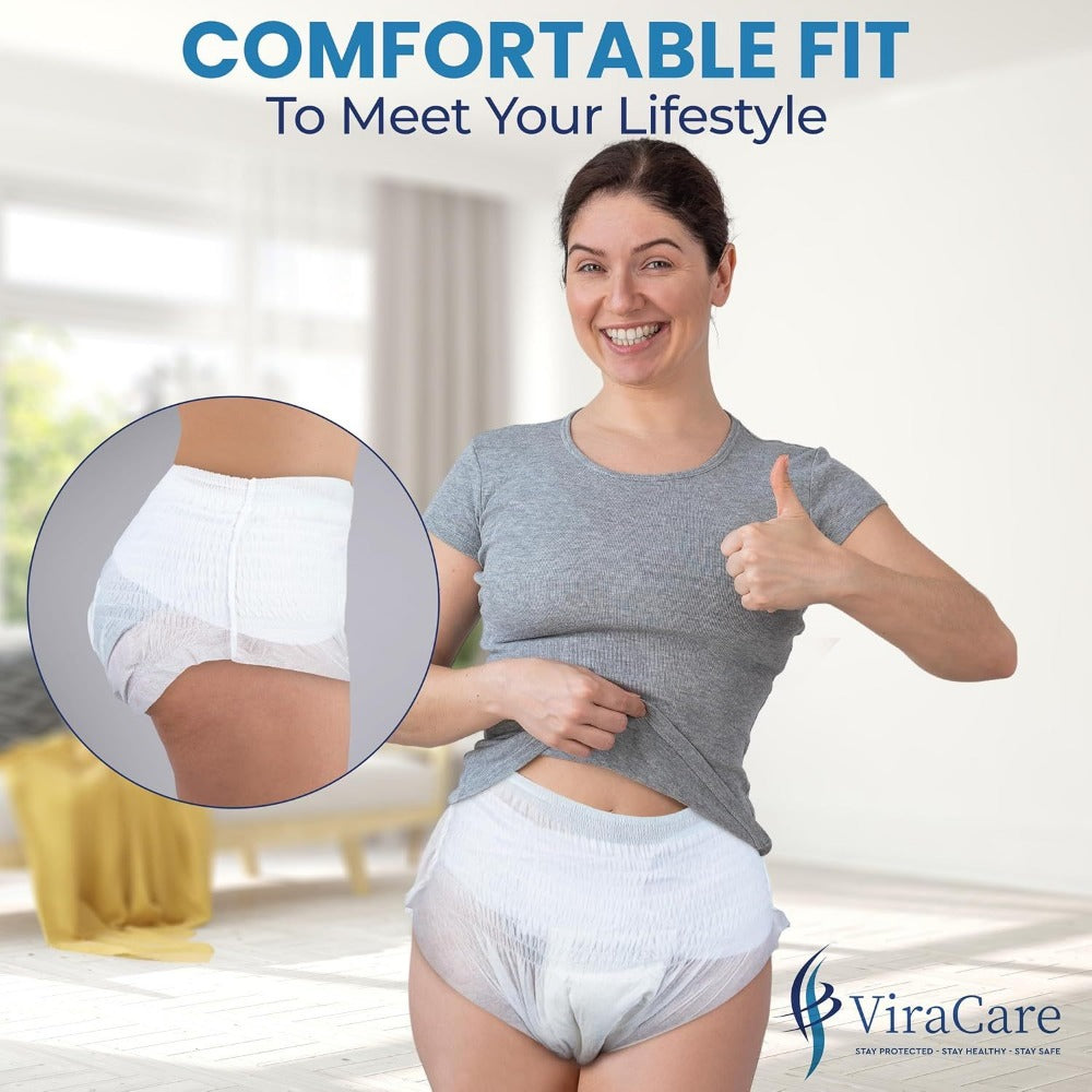 Adult Nappies Pull Up Pants 14 Pack Maximum Absorbency Overnight Protection Incontinence Pants for Men and Women