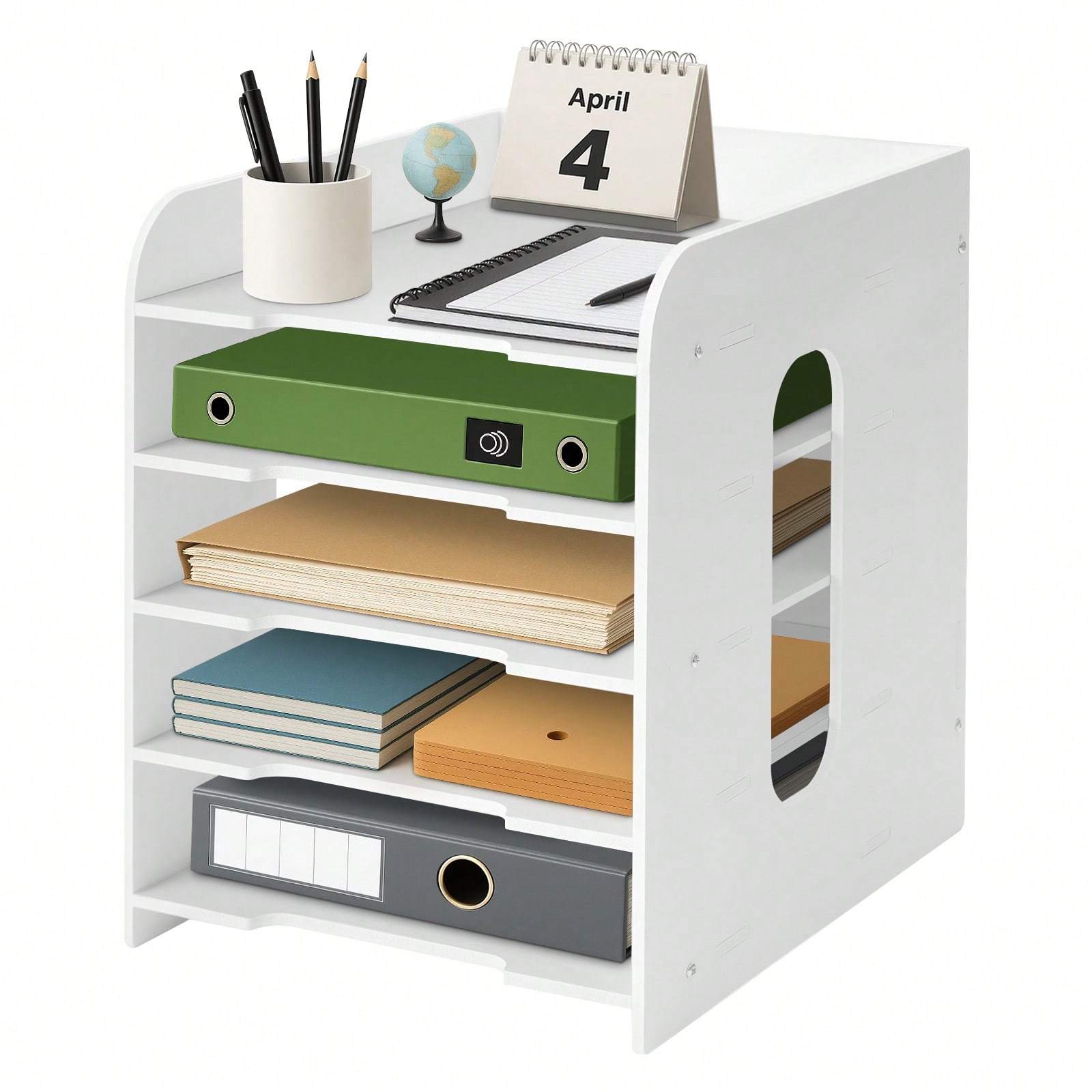 File Organiser with Desktop A4 Document Sorter 5-Tier or - 5-Tier option