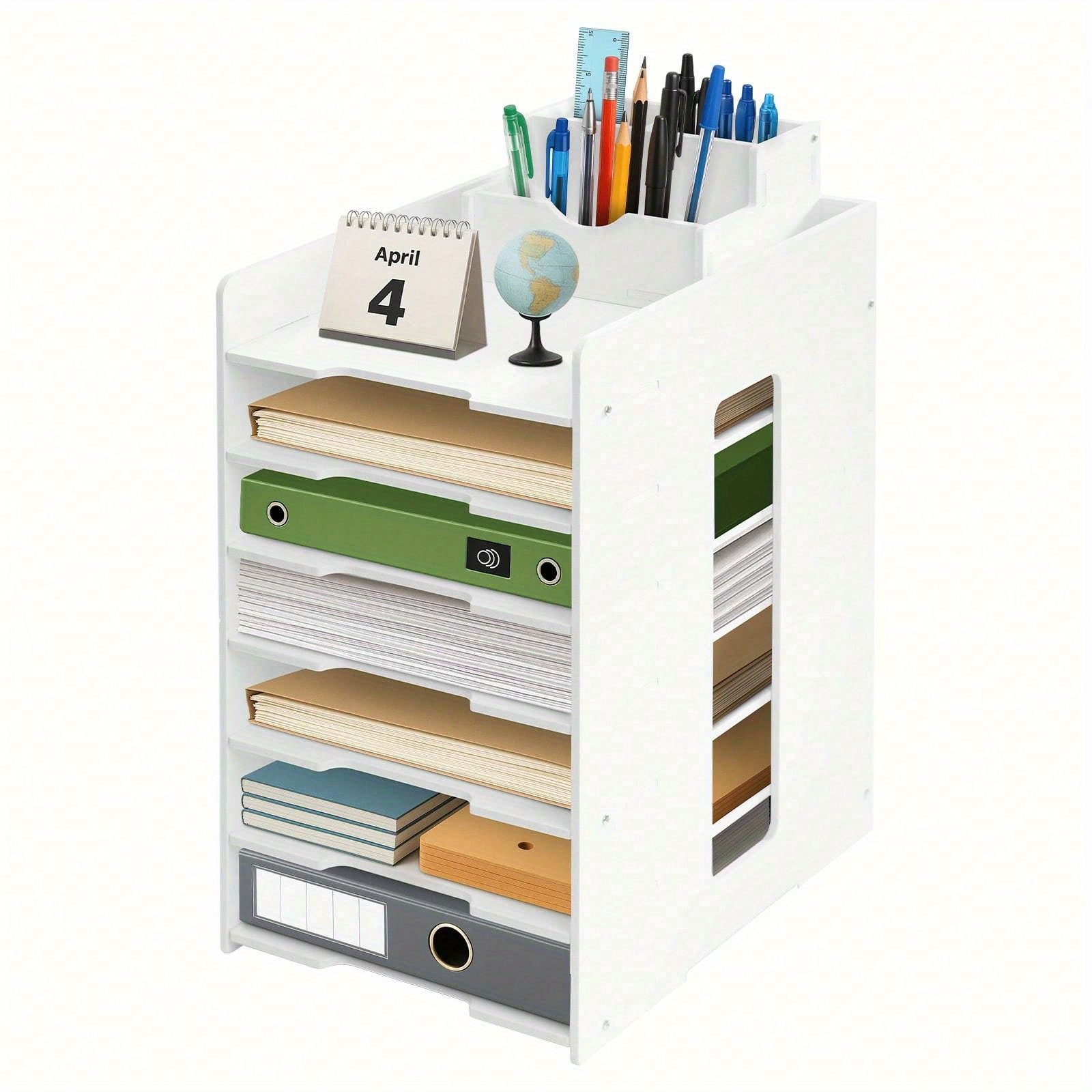 File Organiser with Desktop A4 Document Sorter 5-Tier or - 7 Tier option