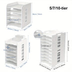 File Organiser with Desktop A4 Document Sorter 5-Tier or - product gallery image 5