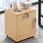 Filing Cabinet with Space-Saving, Pull-Out, Wheels - product gallery image 3