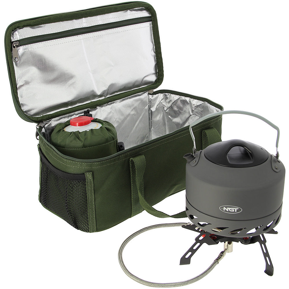 Fishing Bag with 13cm, One Size, Brew Kit Insulated NGT Compact Green - product gallery image 14