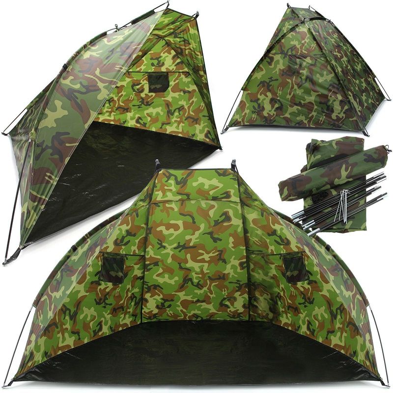 Fishing Shelter with 220cm x 120cm x 120cm, DNA Leisure Carp Brolly Groundsheet