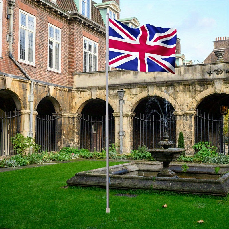 Flag Pole with Adjustable Height, 6.5m, 650cm, Metal, UK - product gallery image 2
