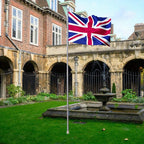 Flag Pole with Adjustable Height, 6.5m, 650cm, Metal, UK - product gallery image 2
