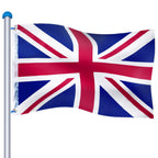 Flag Pole with Adjustable Height, 6.5m, 650cm, Metal, UK - UK option