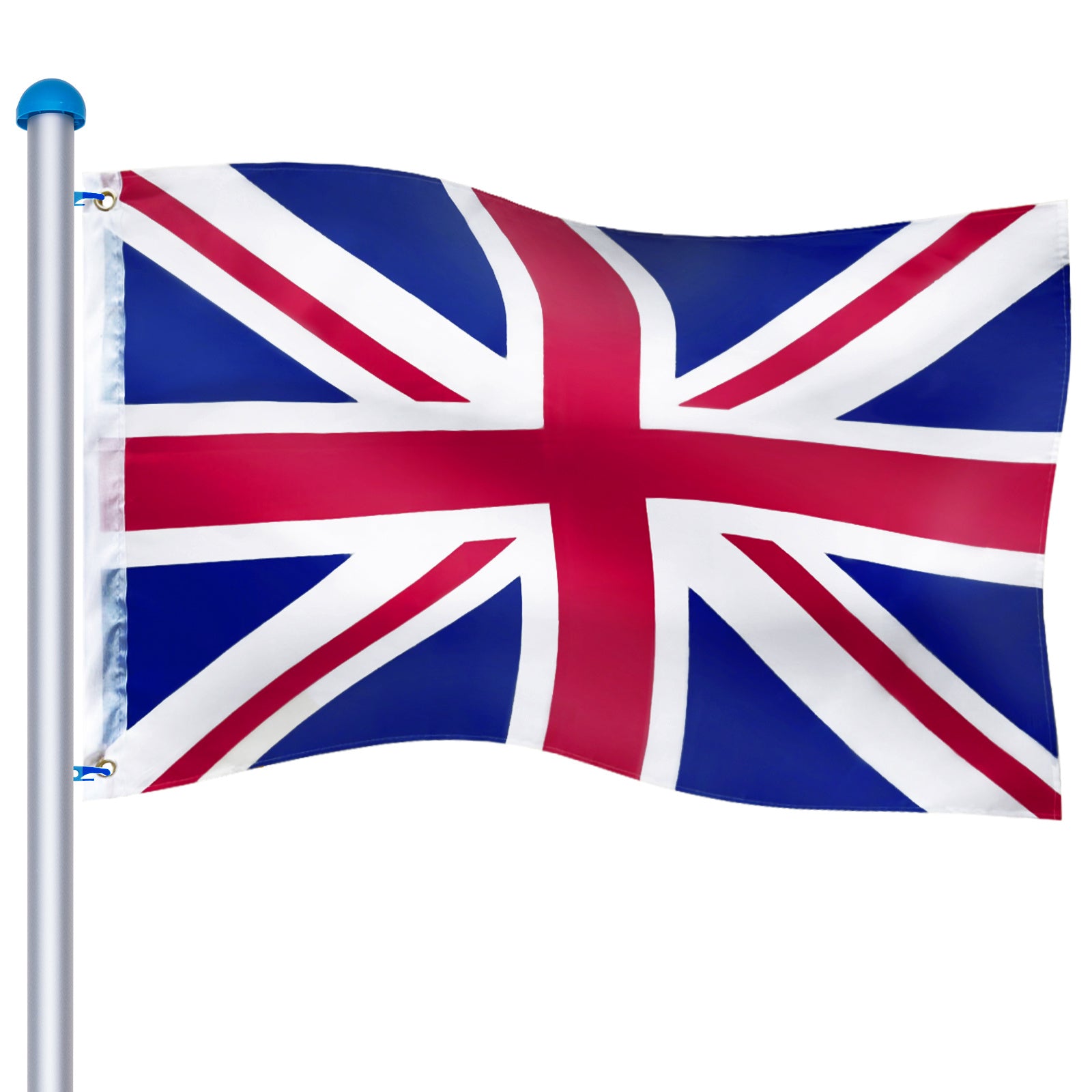 Flag Pole with Adjustable Height, 6.5m, 650cm, Metal, UK - UK option