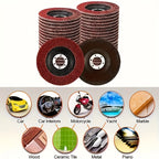 Flap Discs Mixed Grits 40/60/80/120 Flap with 11.43cm, Metal - product gallery image 5