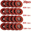 Flap Discs Mixed Grits 40/60/80/120 Flap with 11.43cm, Metal