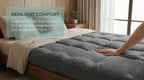 Floor Mattress with Space-Saving, Foldable, Wheels - product gallery image 11