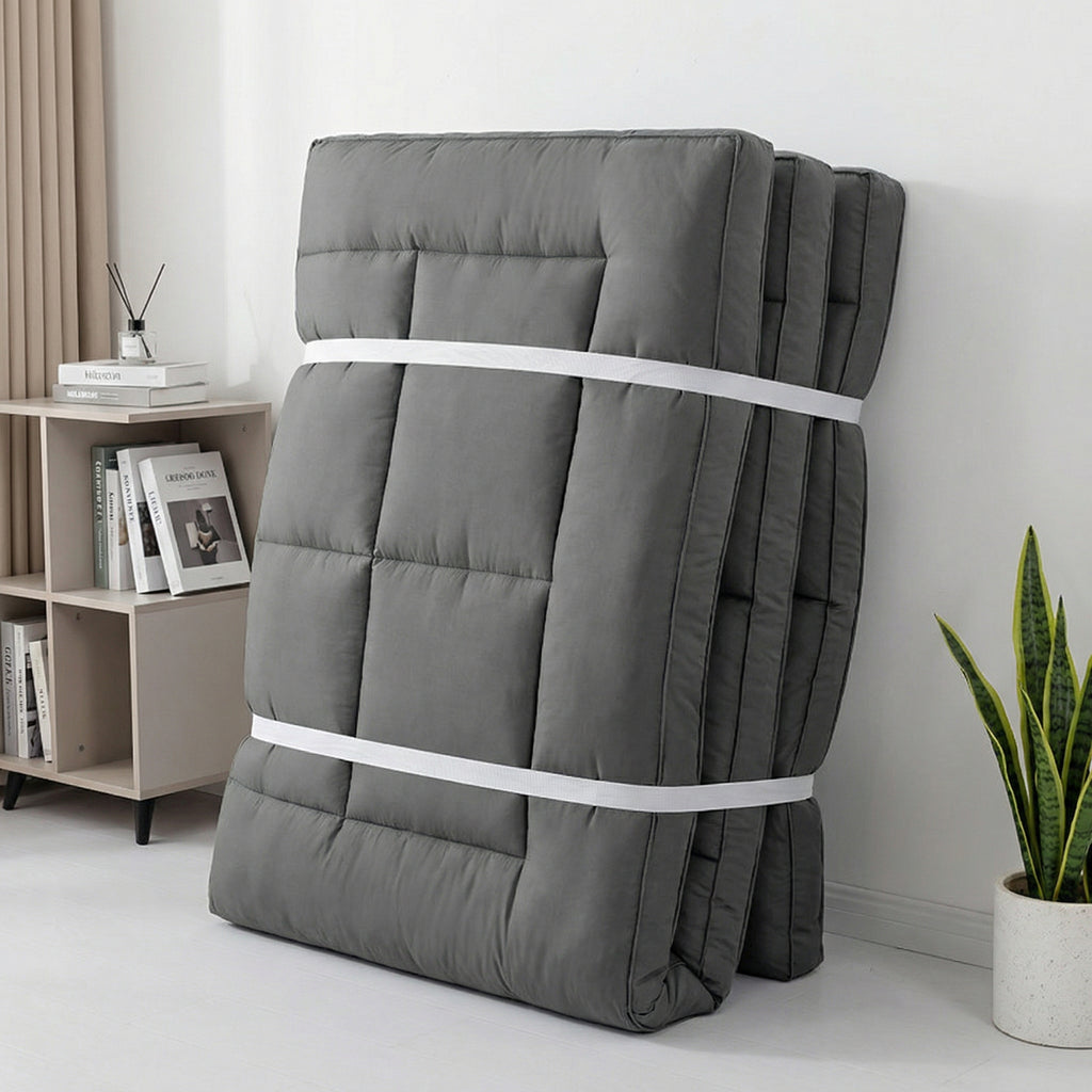 Floor Mattress with Space-Saving, Foldable, Wheels - product gallery image 7