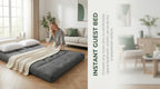 Floor Mattress with Space-Saving, Foldable, Wheels - product gallery image 9