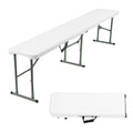 Folding Bench with Foldable, 6ft, 500kg, Plastic for gardens and patios