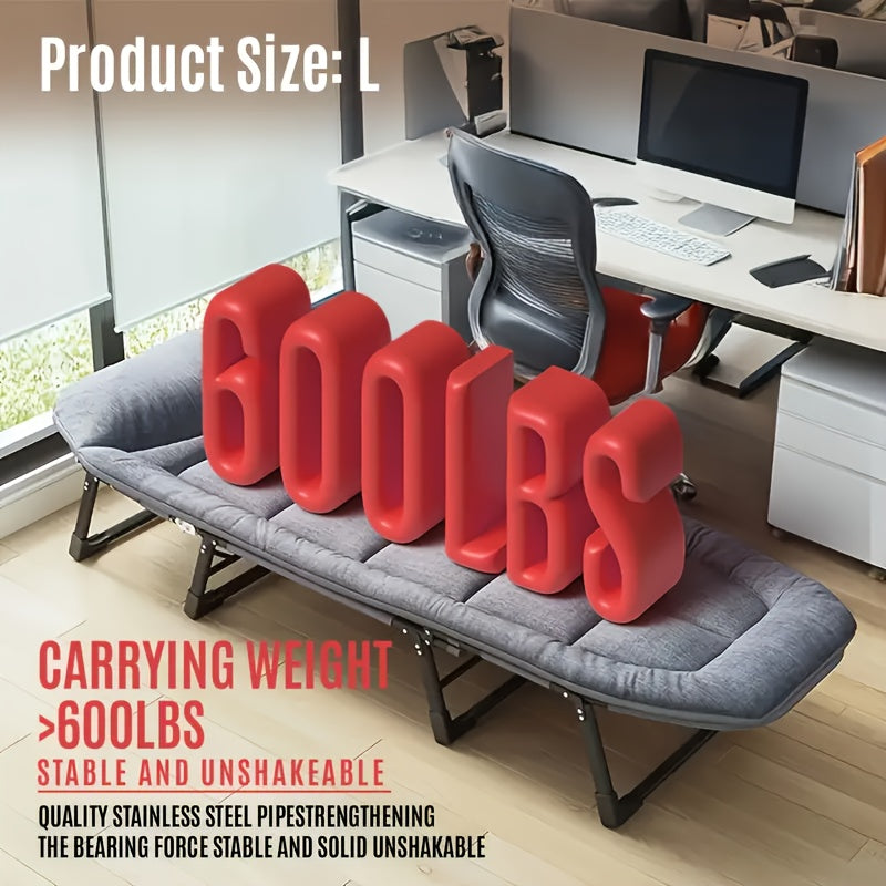 Folding Camping Bed with Foldable, 300kg, 190cm for home offices - product gallery image 6