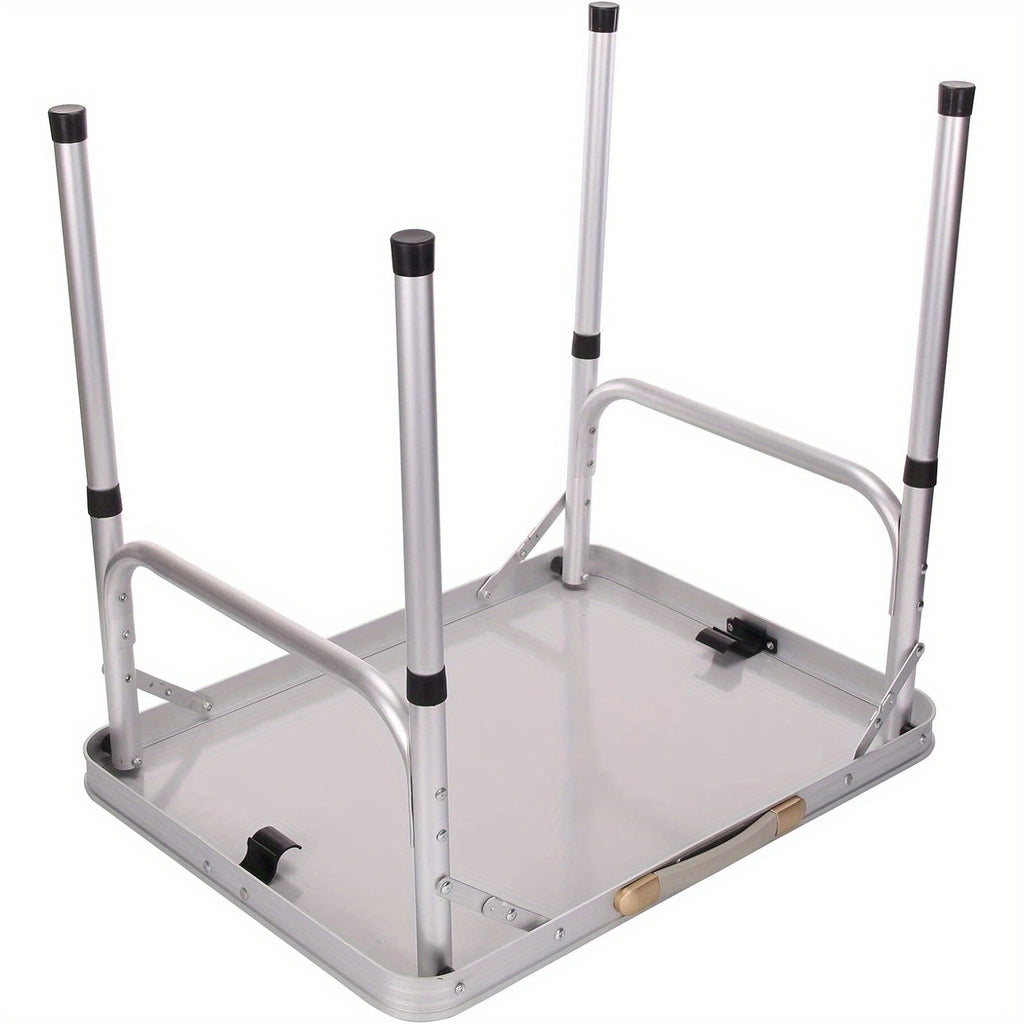 Folding Camping Table with Foldable, 44.5cm, Square 44.5cm Adjustable Legs - product gallery image 5