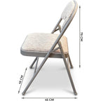 Folding Chair with Foldable, 1, Fabric Padded Heavy Duty Steel Frame - product gallery image 3