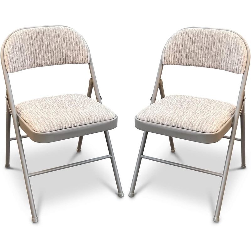 Folding Chair with Foldable, 1, Fabric Padded Heavy Duty Steel Frame - product gallery image 8