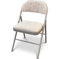 Folding Chair with Foldable, 1, Fabric Padded Heavy Duty Steel Frame