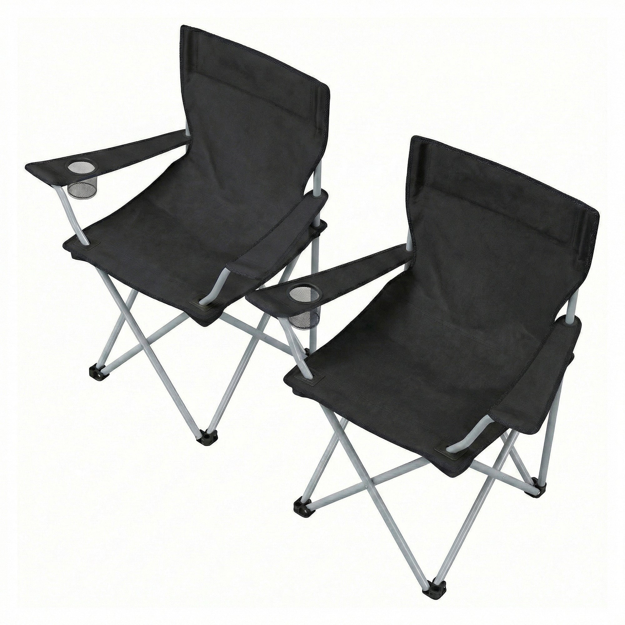 Folding Chair with Foldable, 120kg, Outdoor Chairs of Cup Holder Armrests - product gallery image 11