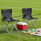 Folding Chair with Foldable, 120kg, Outdoor Chairs of Cup Holder Armrests - product gallery image 14