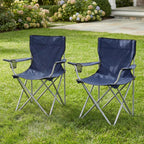 Folding Chair with Foldable, 120kg, Outdoor Chairs of Cup Holder Armrests - product gallery image 16