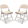 Folding Chair with Foldable, Fabric Padded Steel Frame of Foldable