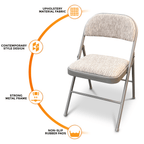 Folding Chair with Foldable, Non-Slip, Plastic for home offices - product gallery image 7