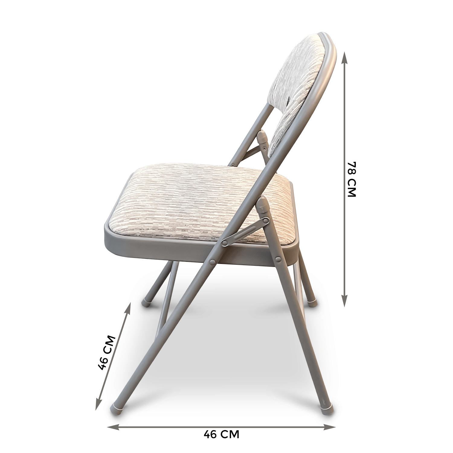 Folding Chair with Space-Saving, Foldable, of Fabric Padded Chairs Heavy Duty - product gallery image 3