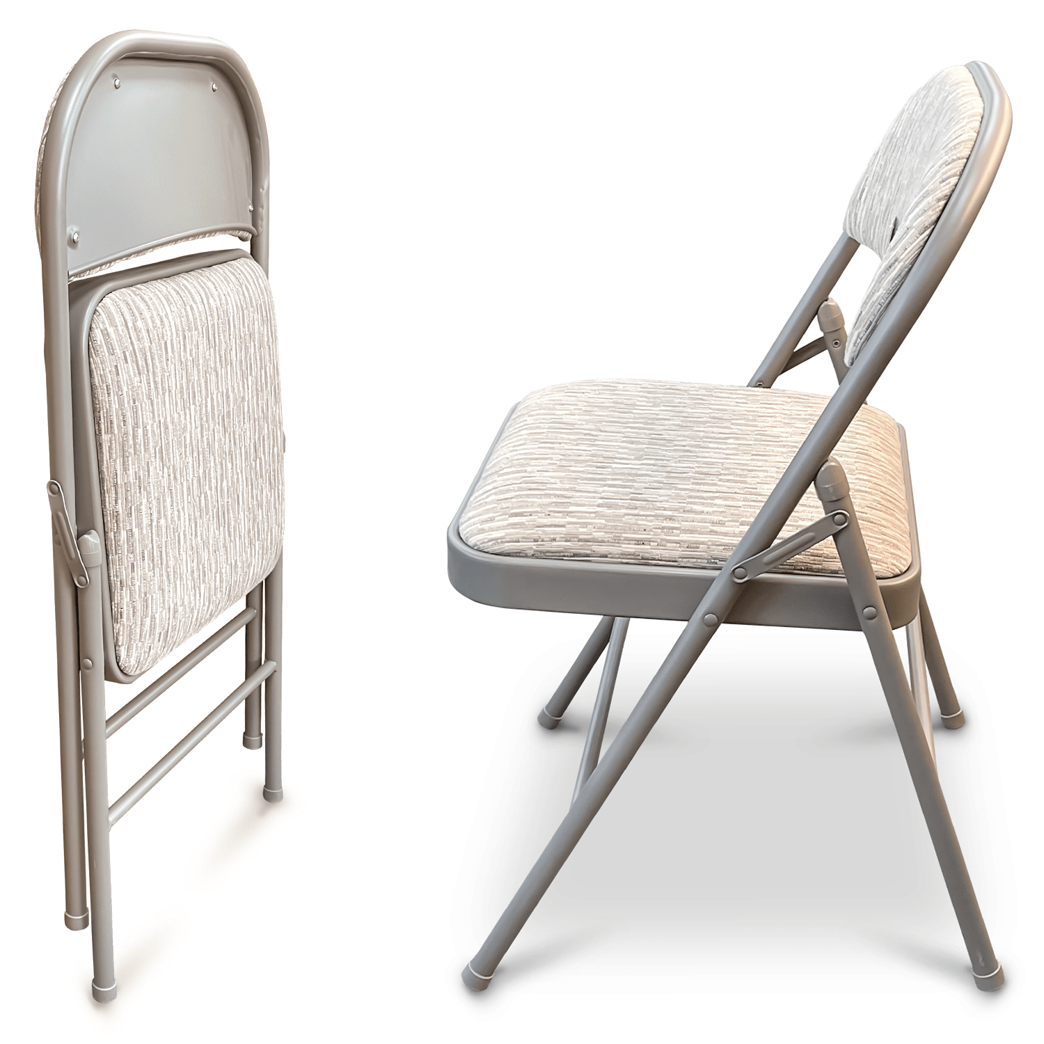 Folding Chair with Space-Saving, Foldable, of Fabric Padded Chairs Heavy Duty - product gallery image 5