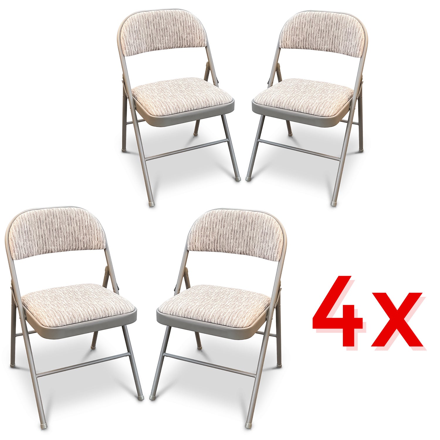 Folding Chair with Space-Saving, Foldable, of Fabric Padded Chairs Heavy Duty - product gallery image 7