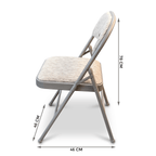 Folding Chair with Space-Saving, Foldable, of Fabric Padded Chairs Heavy Duty - product gallery image 9