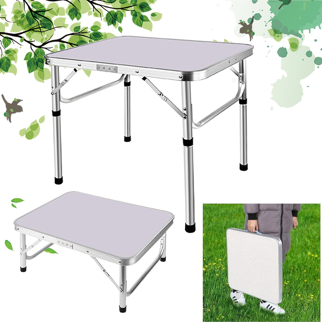 Folding Garden Table with Space-Saving, Foldable, Adjustable Height - 60 x 45 x 20/56 cm (L*W*H) option