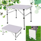 Folding Garden Table with Space-Saving, Foldable, Adjustable Height - 60 x 45 x 20/56 cm (L*W*H) option