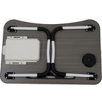 Folding Laptop Table with Foldable, 60cm, Wood, Lap Desk Storage Drawer, Cup Holder - product gallery image 20