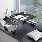 Folding Laptop Table with Foldable, 60cm, Wood, Lap Desk Storage Drawer, Cup Holder - product gallery image 24