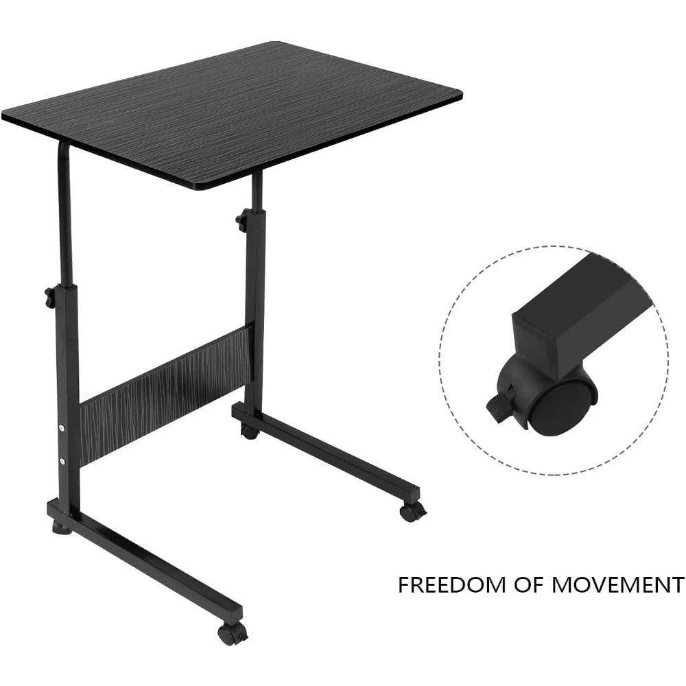 Folding Laptop Table with Foldable, Adjustable Height, Wheels - product gallery image 10