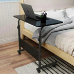 Folding Laptop Table with Foldable, Adjustable Height, Wheels - product gallery image 11