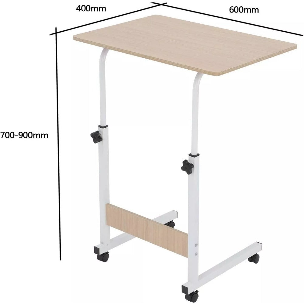 Folding Laptop Table with Foldable, Adjustable Height, Wheels - product gallery image 3