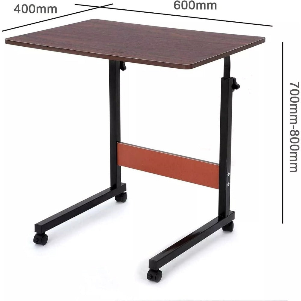 Folding Laptop Table with Foldable, Adjustable Height, Wheels - product gallery image 6