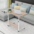 Folding Laptop Table with Foldable, Adjustable Height, Wheels