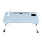 Folding Laptop Table with Foldable, Metal, Foldable Desk Cup Holder Tablet Slot - product gallery image 19