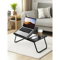 Folding Laptop Table with Foldable, Non-Slip, Carbon Steel - Black option