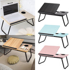 Folding Laptop Table with Foldable, Non-Slip, Metal, Black - product gallery image 10