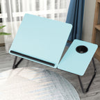 Folding Laptop Table with Foldable, Non-Slip, Metal, Black - product gallery image 15