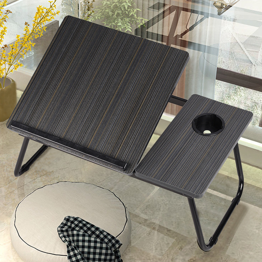 Folding Laptop Table with Foldable, Non-Slip, Metal, Black - product gallery image 3