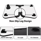 Folding Laptop Table with Space-Saving, Foldable, Adjustable Height - product gallery image 5