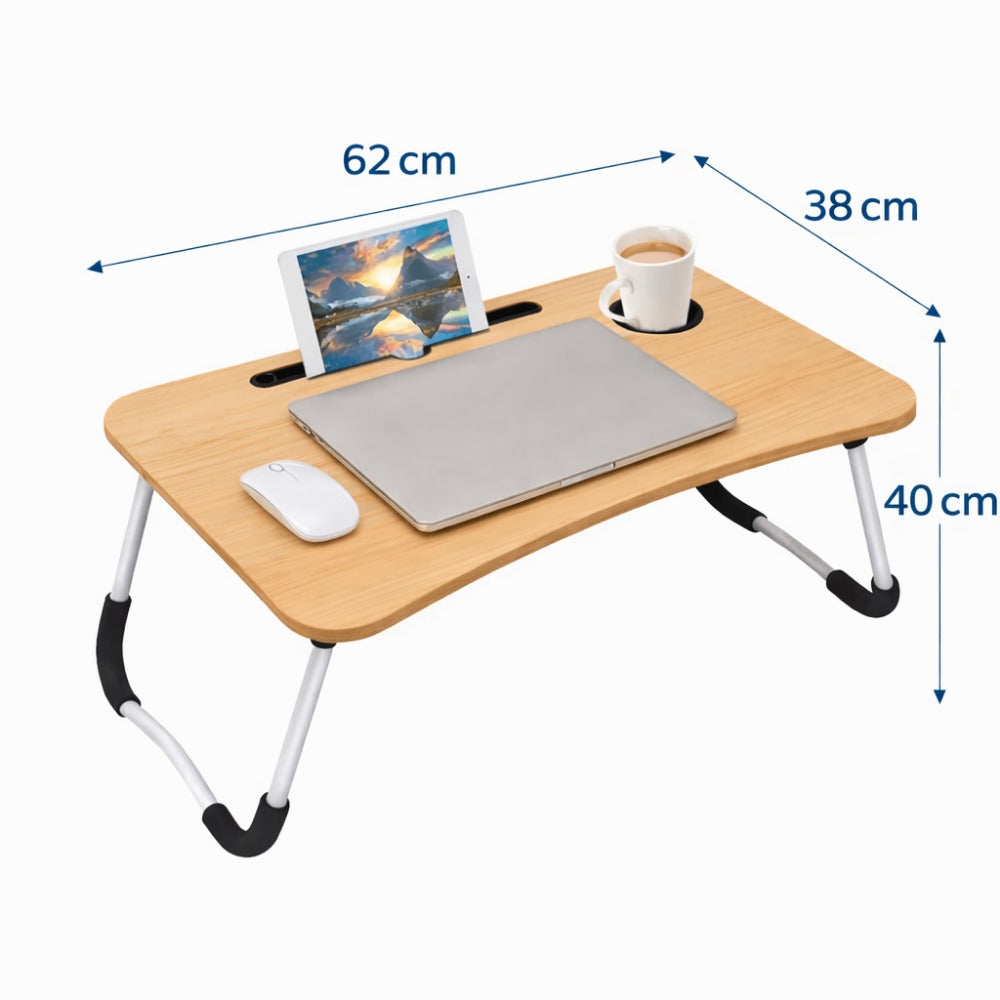 Folding Laptop Table with Space-Saving, Foldable, Adjustable Height - product gallery image 8