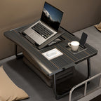 Folding Laptop Table with Space-Saving, Foldable, Wood