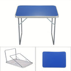 Folding Picnic Table with Foldable, 50cm, Blue Carry Design - product gallery image 2